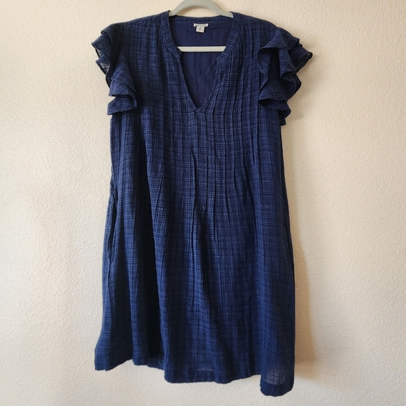 Sundance Blue Plaid Dress M - Picture 1 of 4